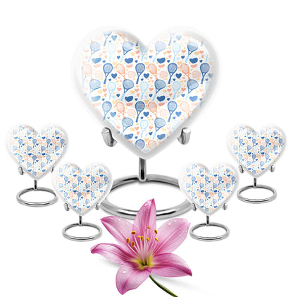 tennis heart urn