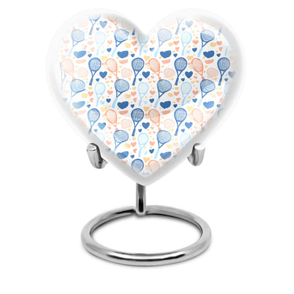 tennis heart urn