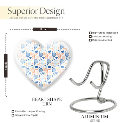tennis heart urn