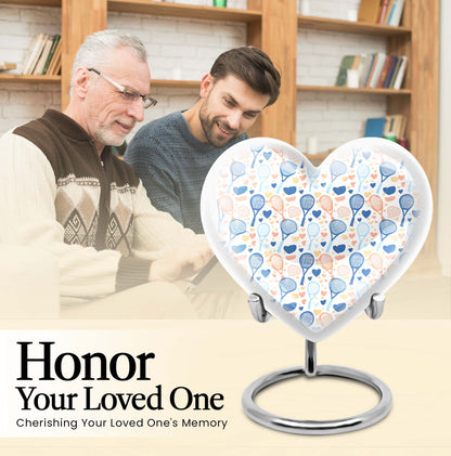 tennis heart urn