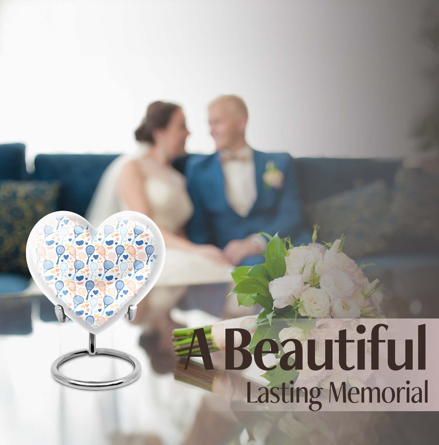tennis heart urn