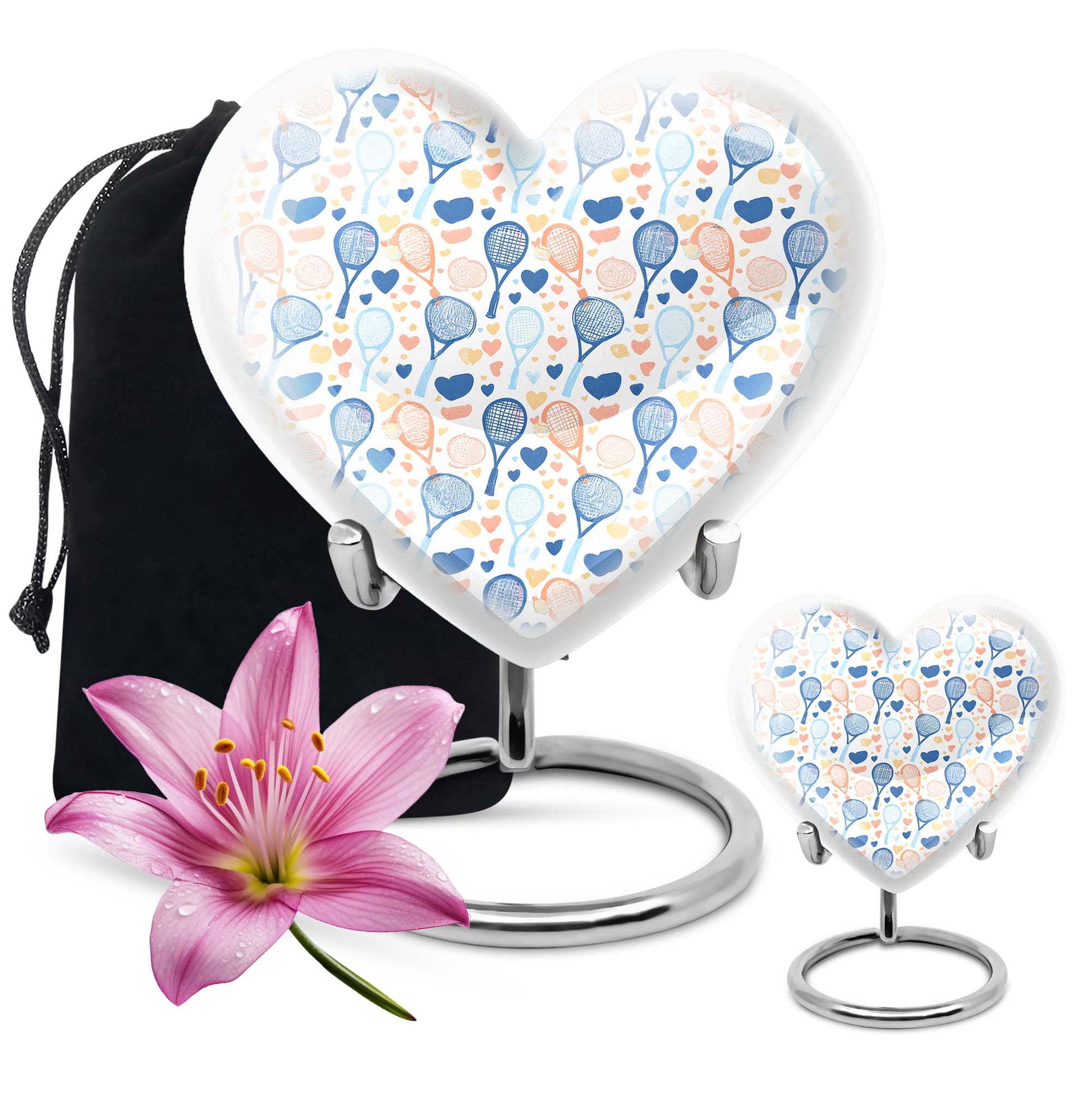 tennis heart urn