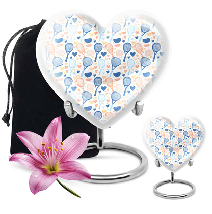 tennis heart urn