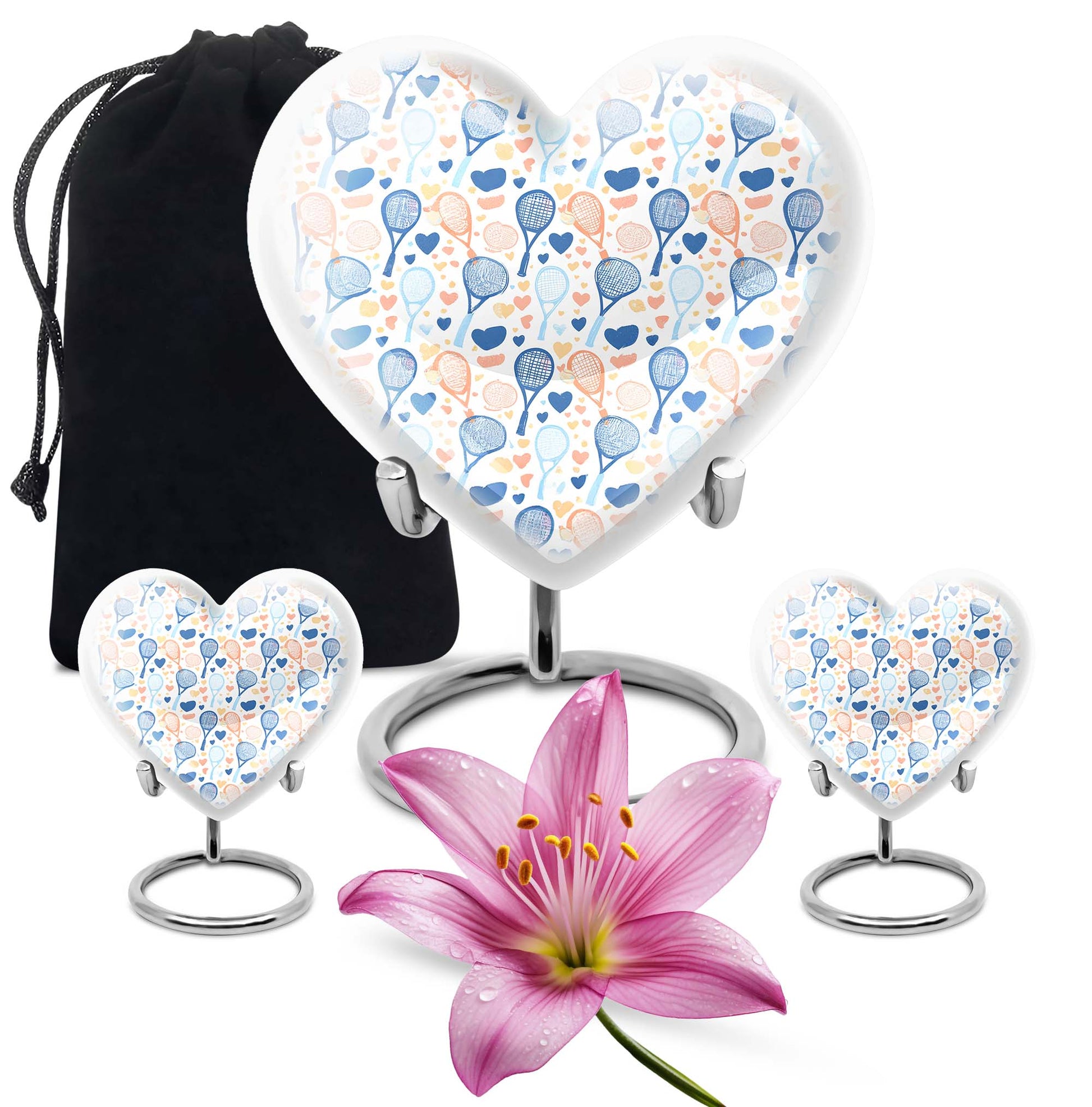 tennis heart urn