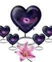 heart-shaped Galaxy urn