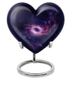 heart-shaped Galaxy urn
