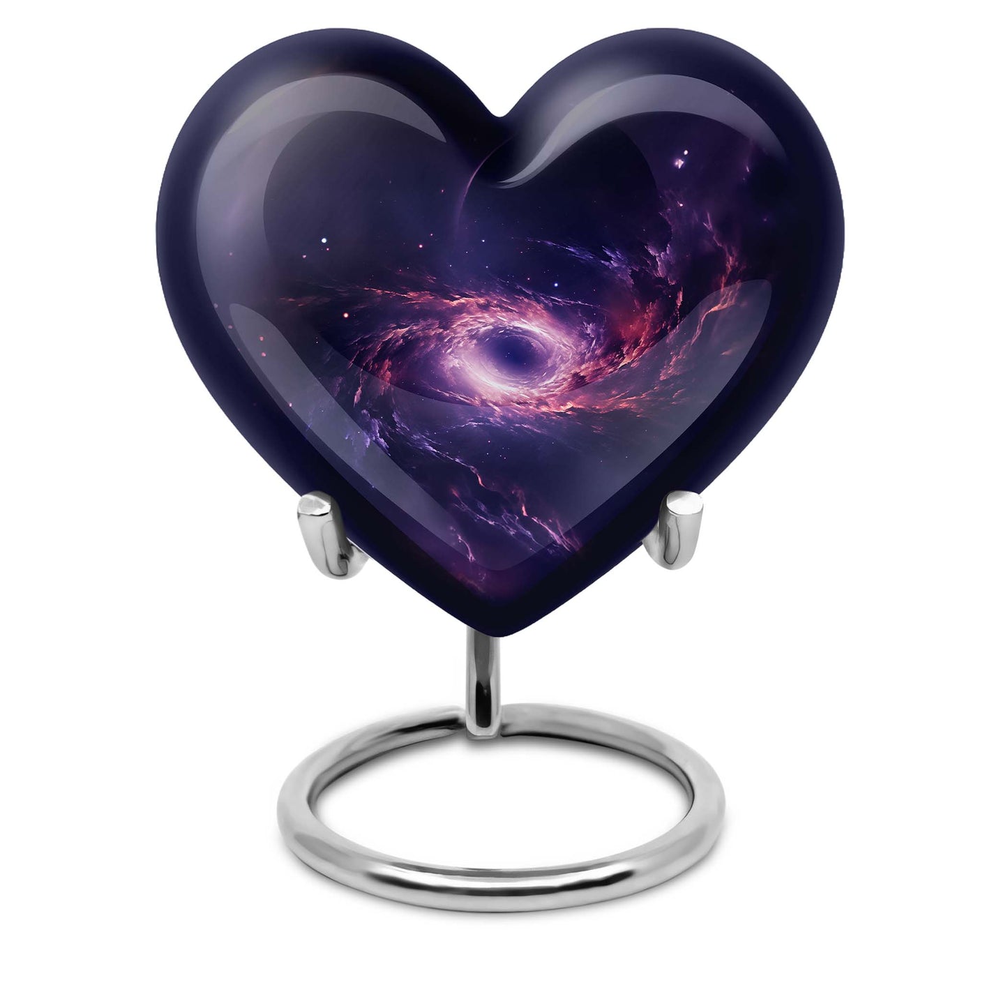 heart-shaped Galaxy urn