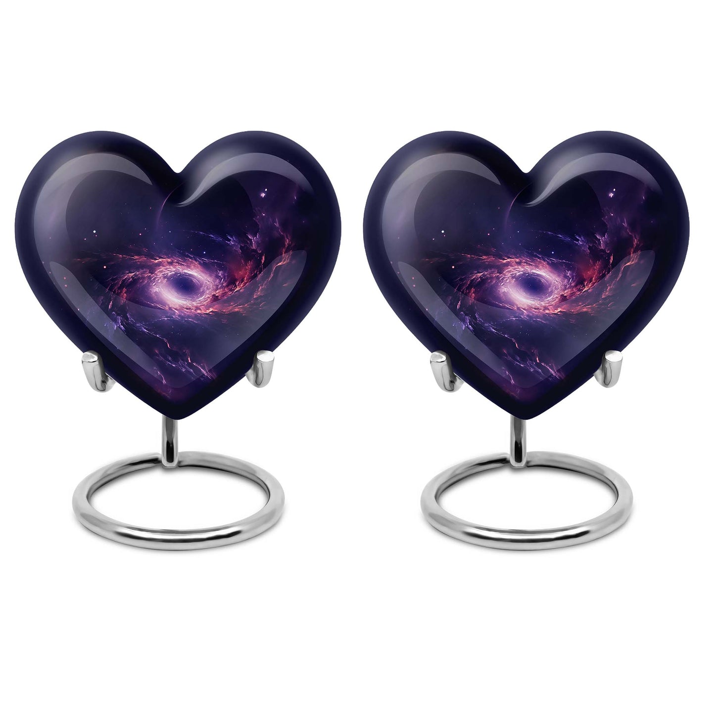 heart-shaped Galaxy urn