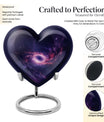 heart-shaped Galaxy urn