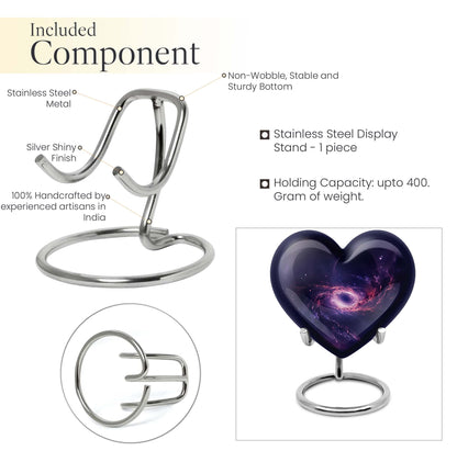 heart-shaped Galaxy urn