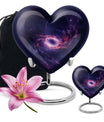 heart-shaped Galaxy urn