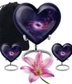 heart-shaped Galaxy urn