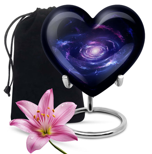 Galaxy Urn heart design