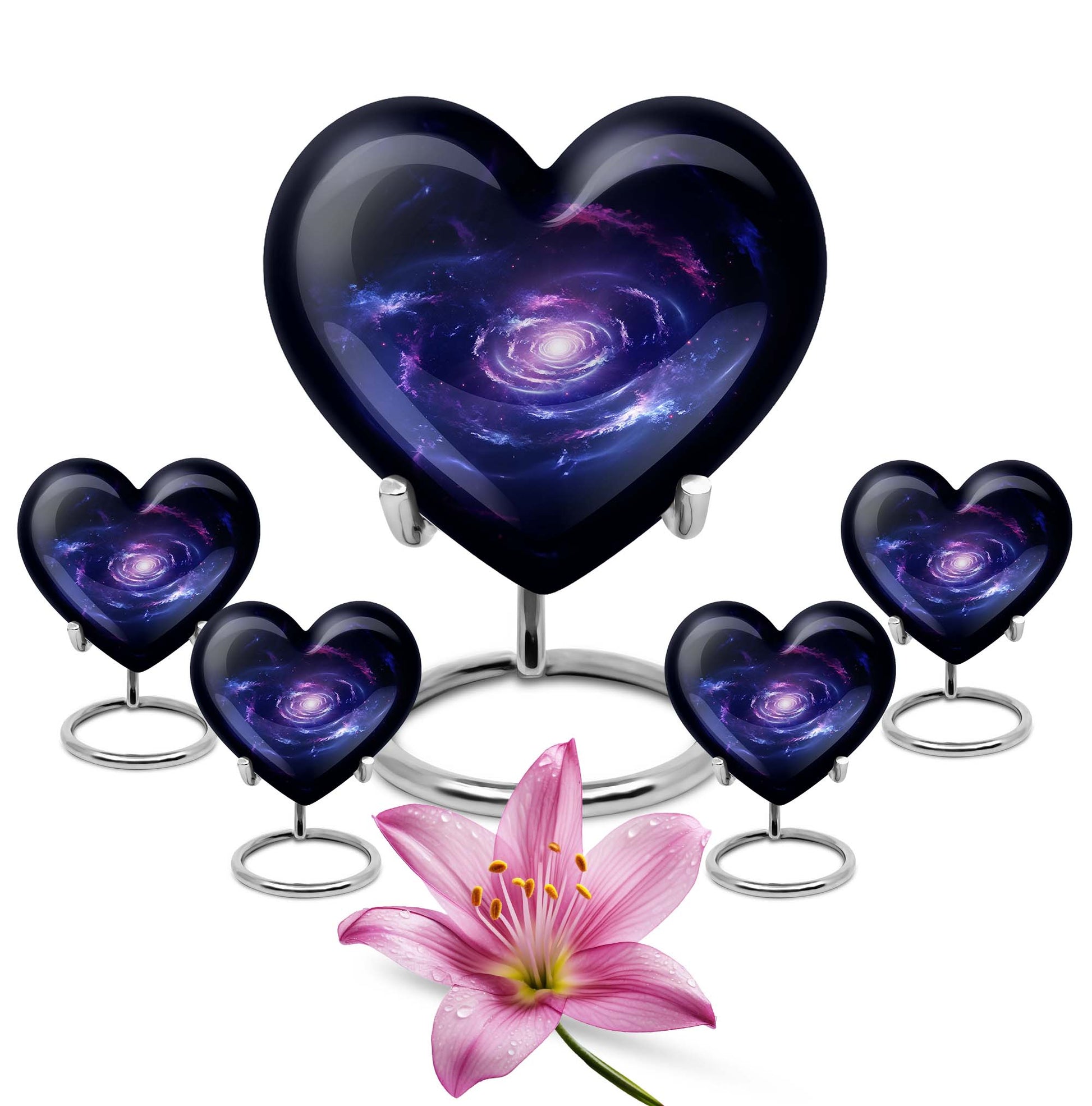 Galaxy Urn heart design