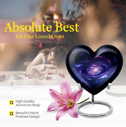 Galaxy Urn heart design