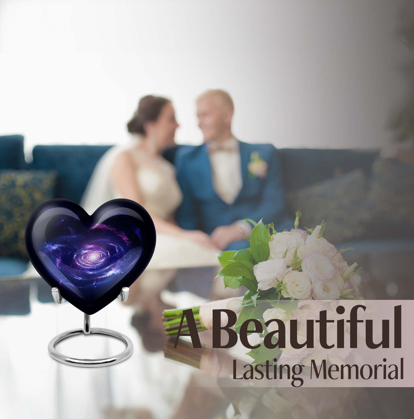 Galaxy Urn heart design