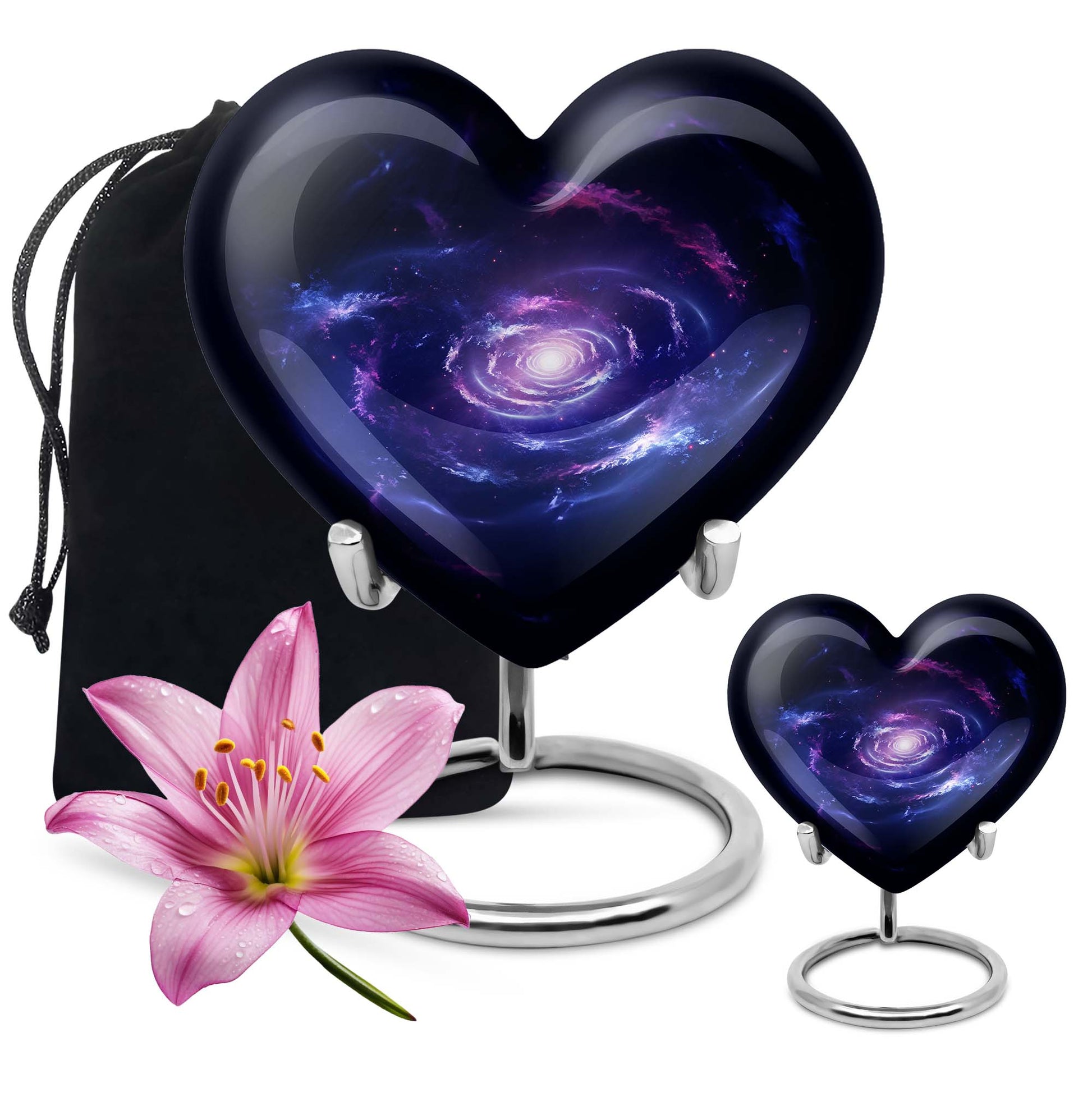 Galaxy Urn heart design