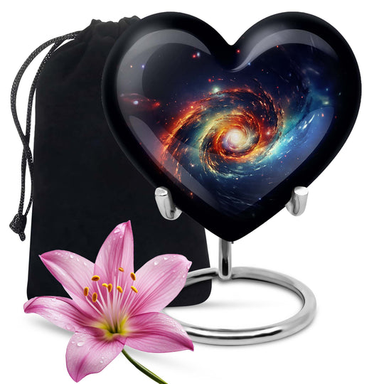 Heart Shaped Galaxy Urn
