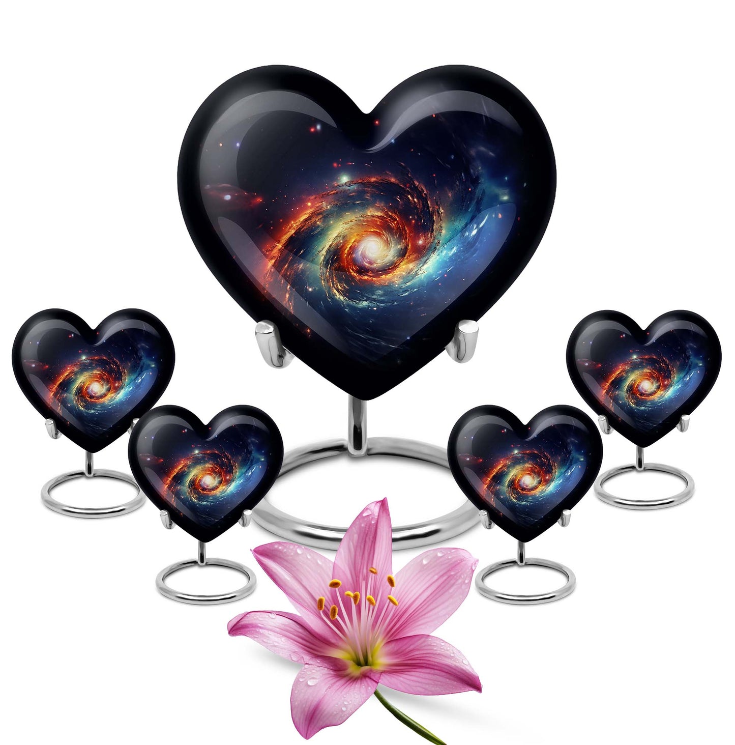 Heart Shaped Galaxy Urn