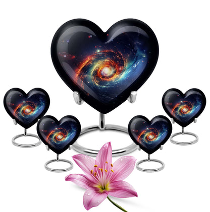 Heart Shaped Galaxy Urn
