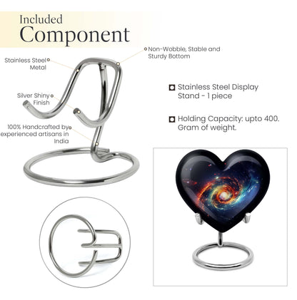 Heart Shaped Galaxy Urn