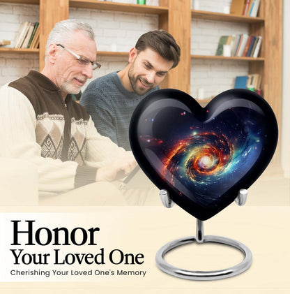 Heart Shaped Galaxy Urn
