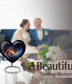 Heart Shaped Galaxy Urn