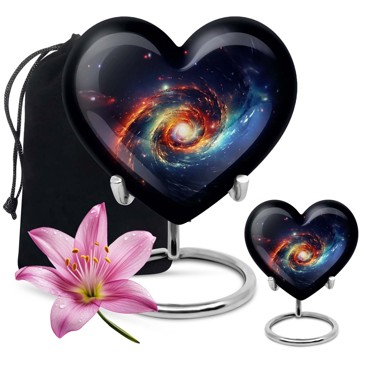 Heart Shaped Galaxy Urn