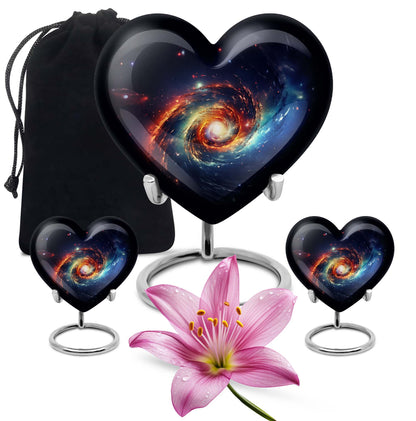 Heart Shaped Galaxy Urn