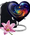 heart Galaxy urn for men's ashes