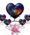 heart Galaxy urn for men's ashes