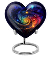 heart Galaxy urn for men's ashes