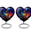 heart Galaxy urn for men's ashes