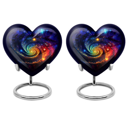 heart Galaxy urn for men's ashes