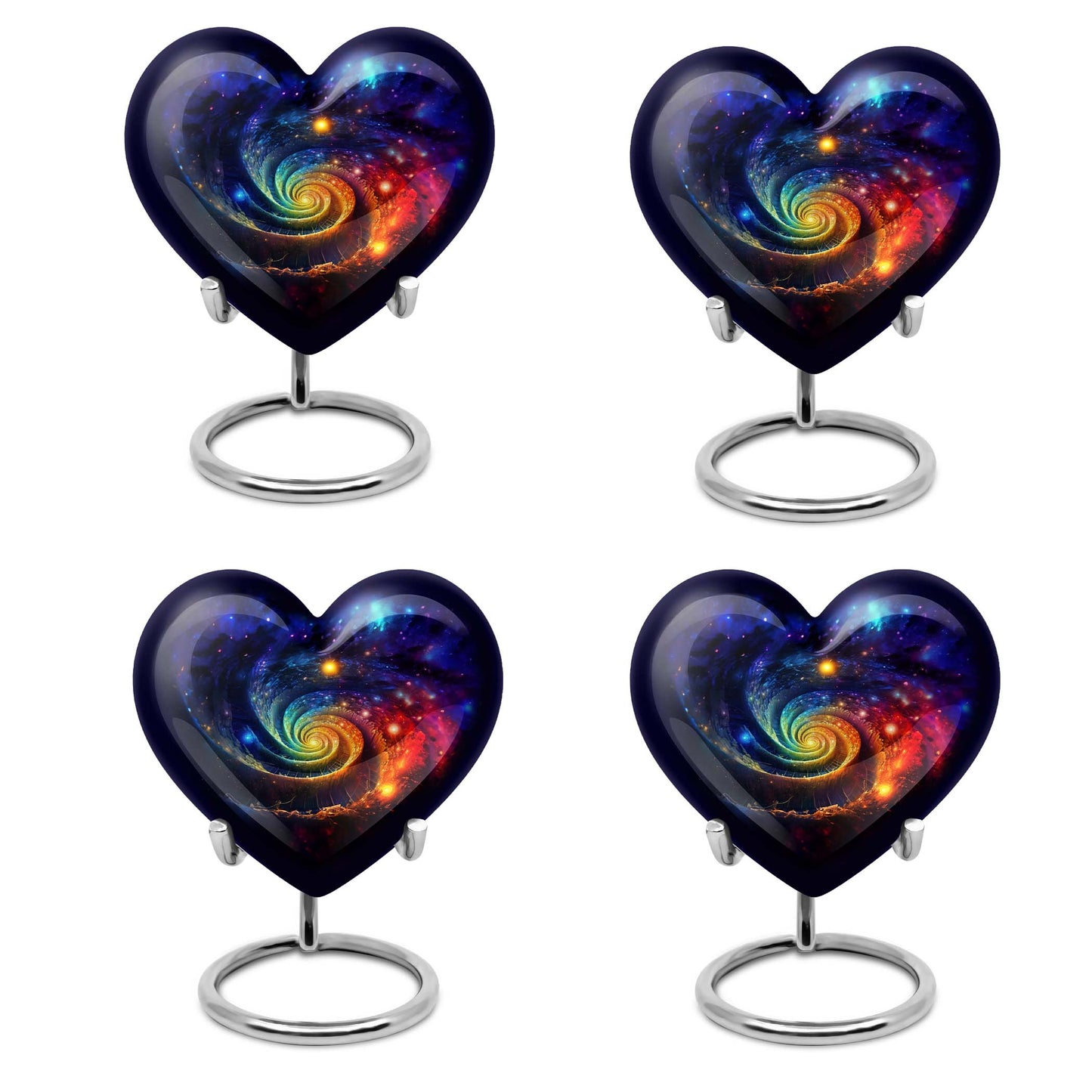 heart Galaxy urn for men's ashes