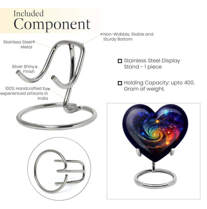 heart Galaxy urn for men's ashes