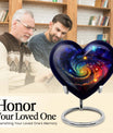 heart Galaxy urn for men's ashes