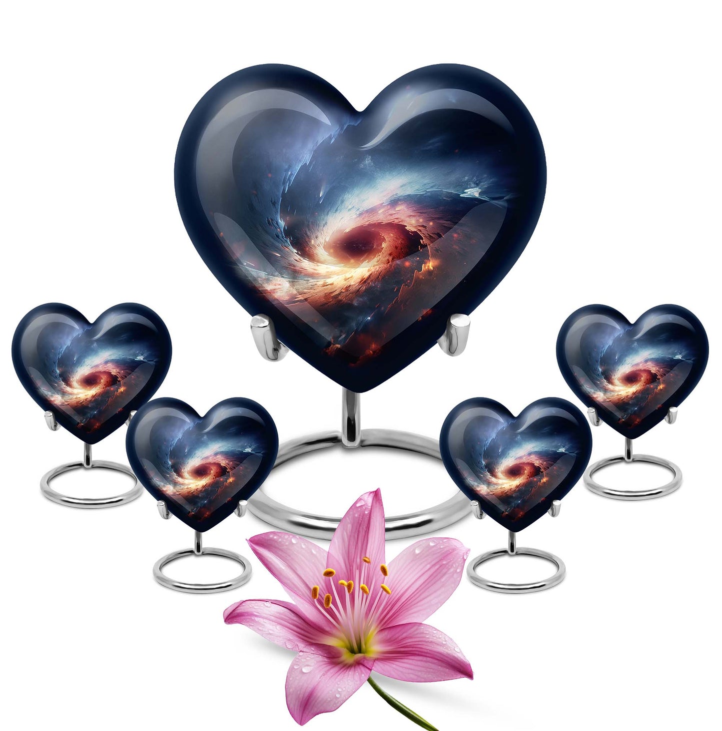 10-inch Aluminum Purple Meadow Heart-Designed Galaxy 