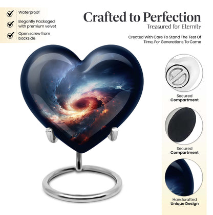 10-inch Aluminum Purple Meadow Heart-Designed Galaxy 