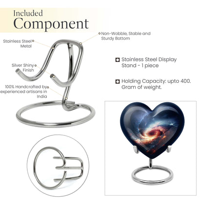10-inch Aluminum Purple Meadow Heart-Designed Galaxy 