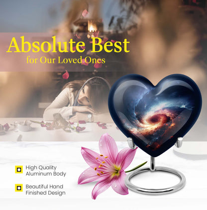 10-inch Aluminum Purple Meadow Heart-Designed Galaxy 