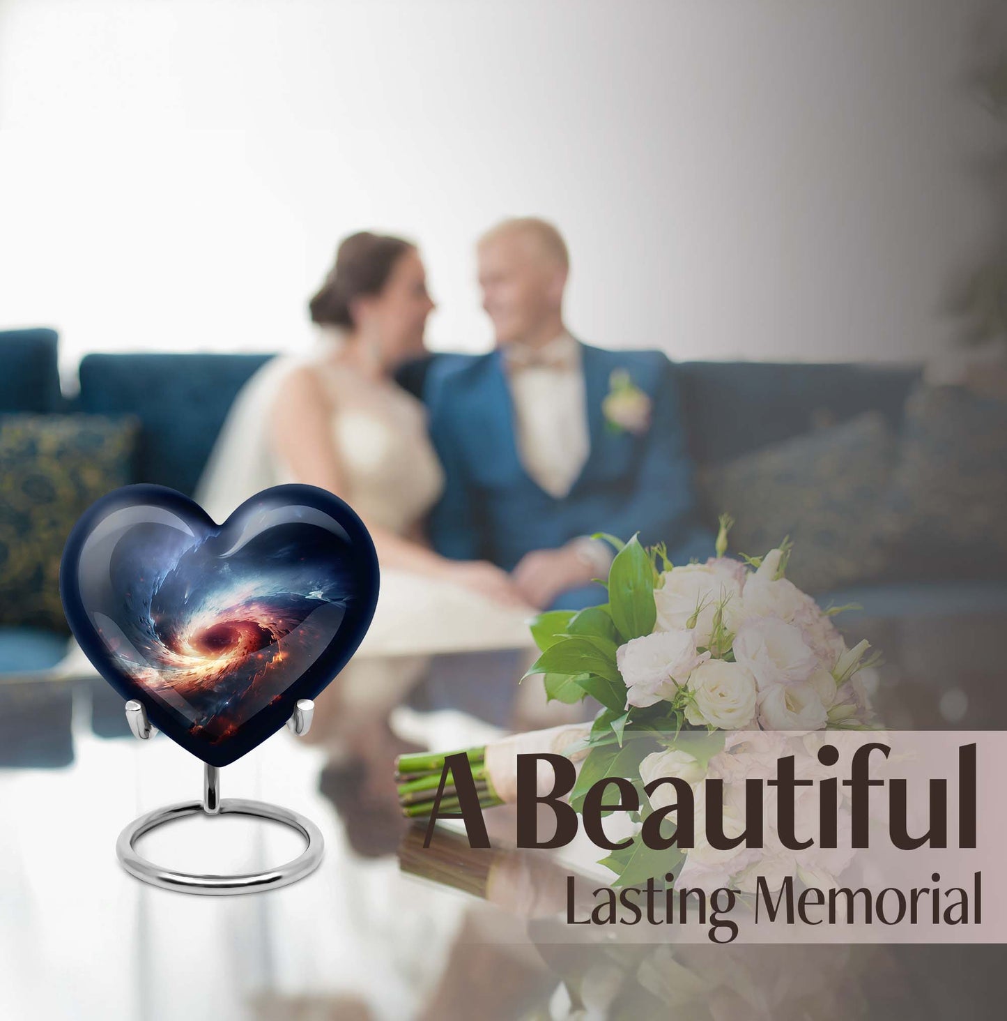 10-inch Aluminum Purple Meadow Heart-Designed Galaxy 