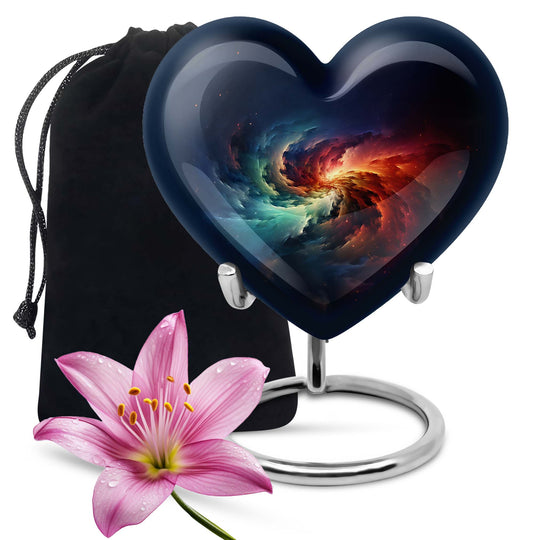 Galaxy Heart Urn for females