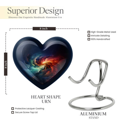 Galaxy Heart Urn for females