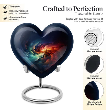 Galaxy Heart Urn for females