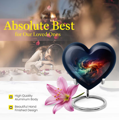 Galaxy Heart Urn for females