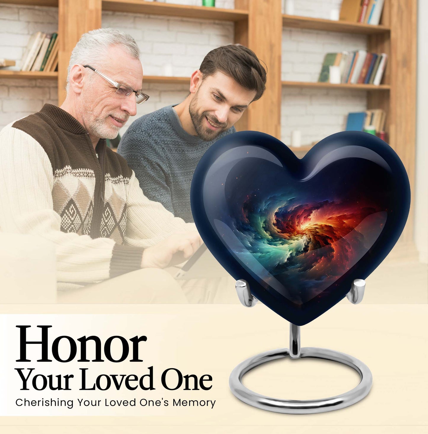 Galaxy Heart Urn for females