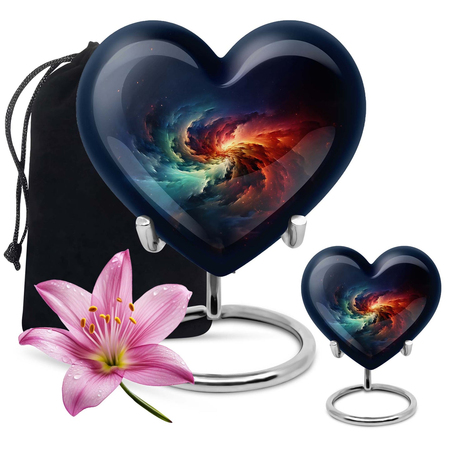 Galaxy Heart Urn for females