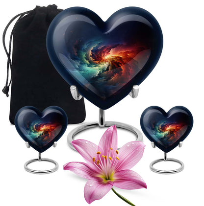 Galaxy Heart Urn for females