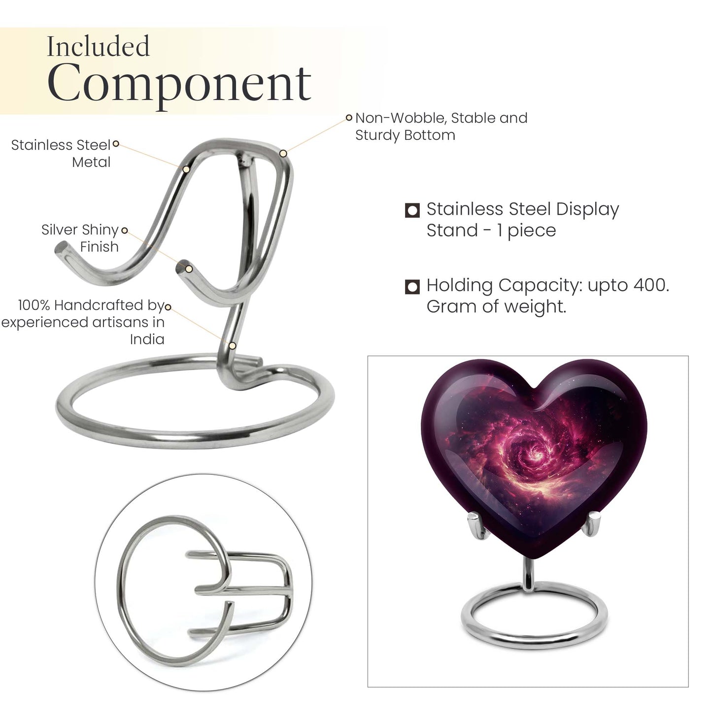 galaxy Heart Urn 
